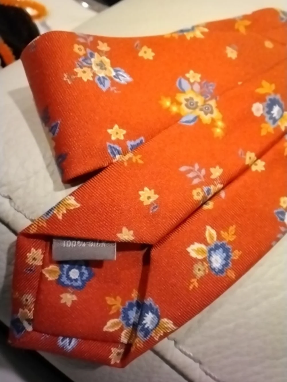 NWT Silk Handmade In Italy Red Floral Tie 92 Of 289